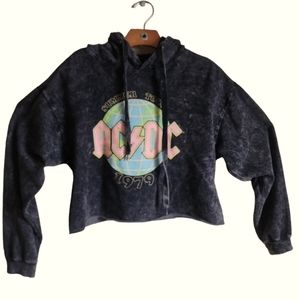 AC⚡️DC CROP HOODIE